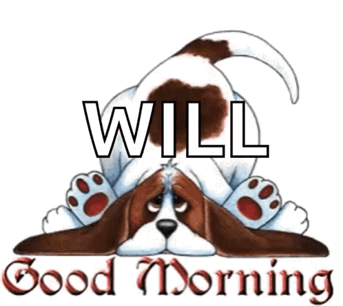 Adorable Dog Animated Good Morning Monday GIF