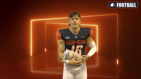 Adorable Footballer Making Heisman Pose GIF