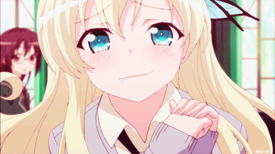 Adorable Girl Anime Lick GIF