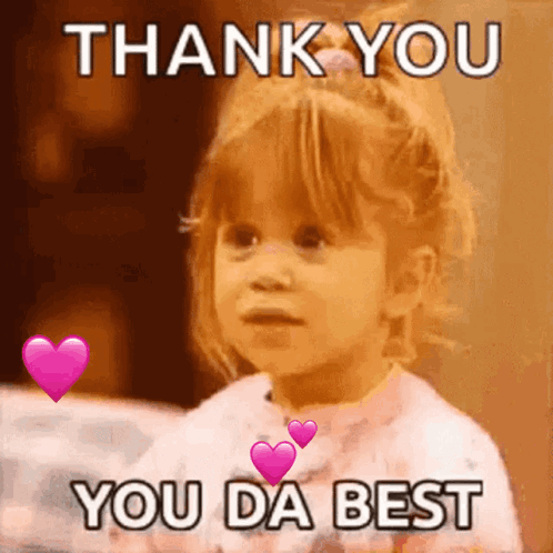 Adorable Girl Thank You Very Much GIF