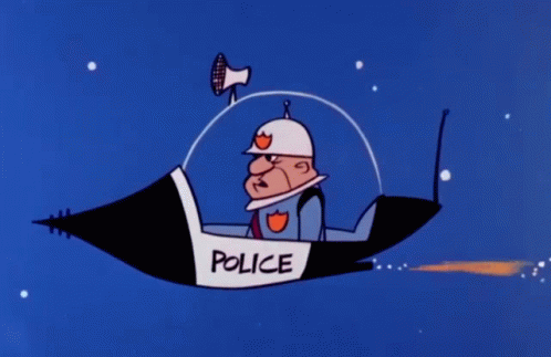 Adorable Jetson Police Car GIF