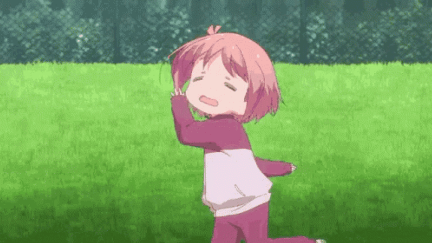 Adorable Lazy Anime Running GIF