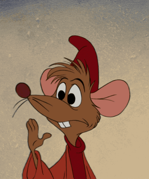 Adorable Mouse Jaq Waving Goodbye GIF