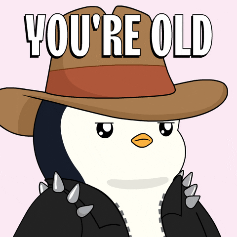 Adorable Penguin You're Old Senile GIF