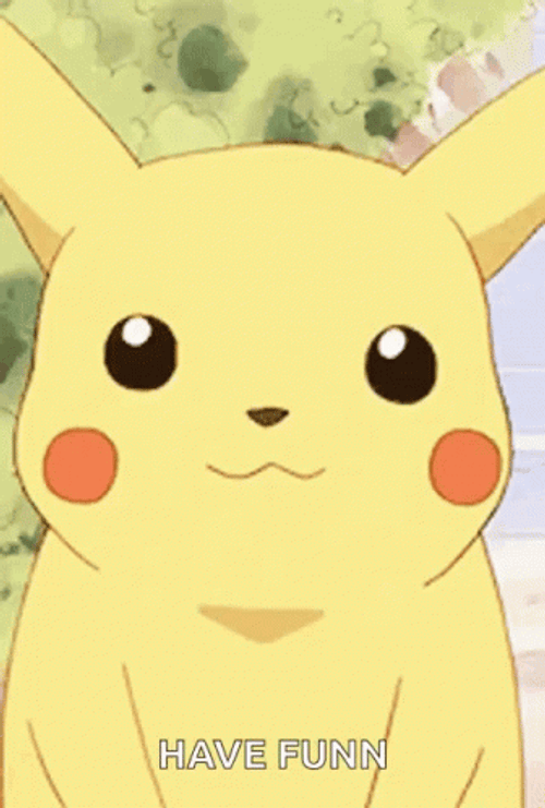 Adorable Pikachu Have Fun GIF
