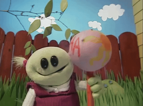 Adorable Puppet Aloha Greeting GIF