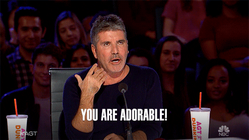 Adorable Simon Cowell America's Got Talent GIF