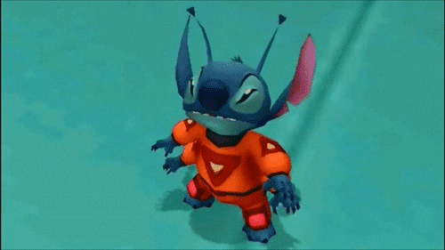 Adorable Tantrum Stitch Hi GIF
