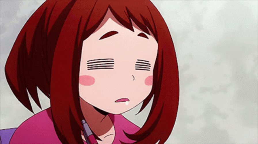 Adorable Uraraka Sleepy GIF