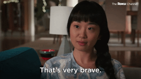 Adorable Woman Thats Very Brave GIF