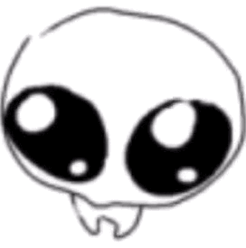 Adorable Yippee Creature Blinking Eyes GIF