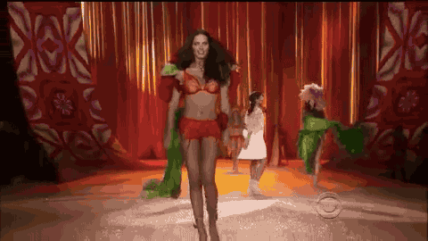 Adriana Lima Sexy Victoria Secret Show GIF