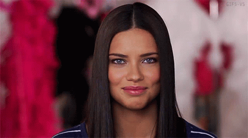 Adriana Lima Smiling Sweetly GIF
