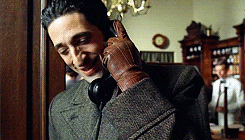 Adrien Brody Talking Over The Phone GIF