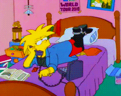 Adult Lisa Simpson Rolling Eyes GIF