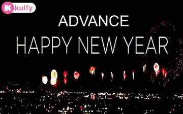 Advance Happy New Year Text GIF