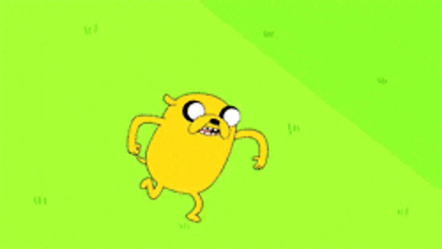 Adventure Time Cartoon High-Five GIF.