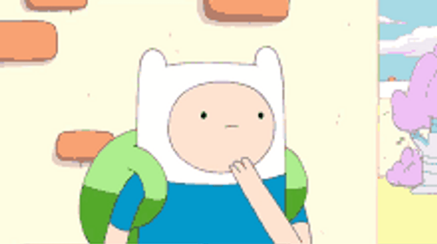 Adventure Time Finn Mmmm Thinking Plan GIF