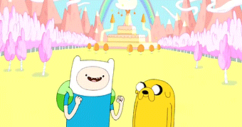 Adventure Time Funny Hug GIF
