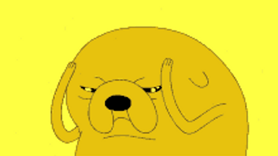 Adventure Time Jake Dog Mmmm Rub Head GIF