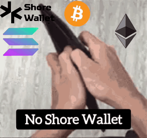 Advertisement for No Shore Wallet