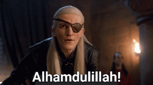 Aemond Targaryen Alhamdulillah GIF