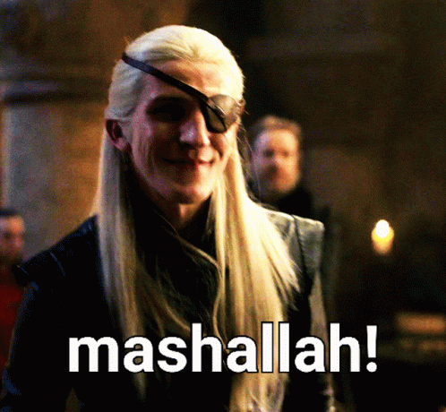 Aemond Targaryen Mashallah GIF