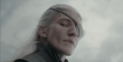 Aemond Targaryen Riding Vhagar GIF
