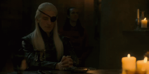 Aemond Targaryen Sitting GIF