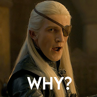 Aemond Targaryen Why GIF