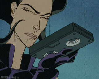 Aeon Flux Playing A Record GIF