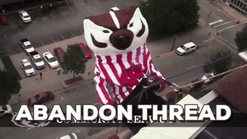 Aerial Badger Mascot Abandon Thread