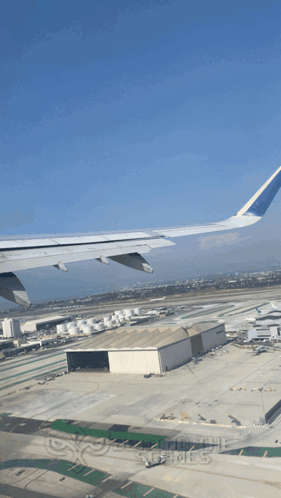 Aerial View Airport Behind the Scenes