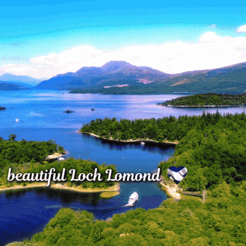Aerial View of Beautiful Loch Lomond