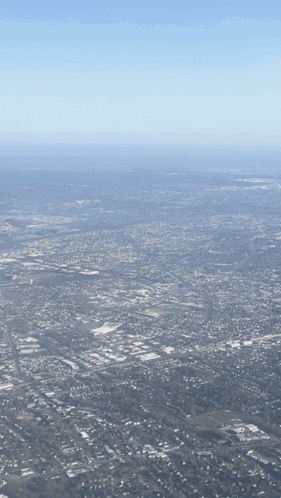 Aerial View of City and Surroundings