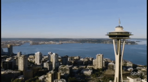 Aerial View of City Saying ABC