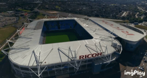 Aerial View Of Stadium With Ricoh GIF