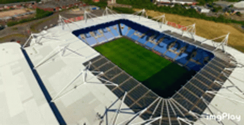 Aerial View Soccer Stadium Imgplay