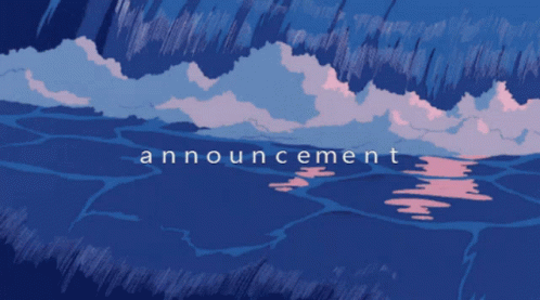 Aesthetic Anime Announcement GIF
