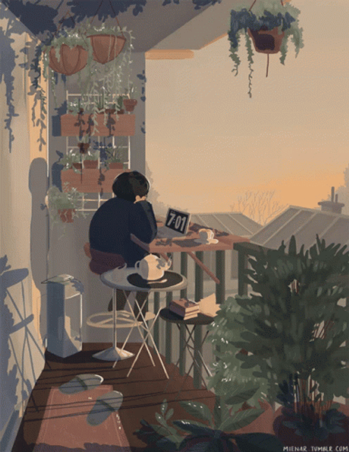 Aesthetic Anime Girl Alone Time GIF
