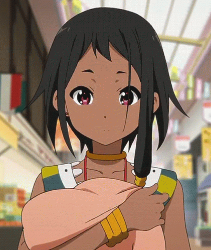 Aesthetic Anime Girl Choi Mochimazzwi Holding A Brown Bag GIF