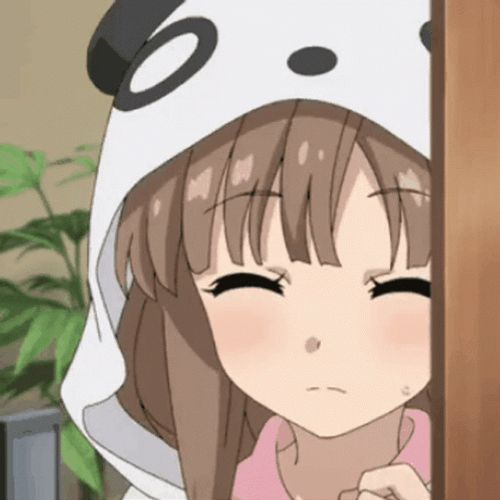 Aesthetic Anime Girl Kaede Azusagawa Surprise GIF