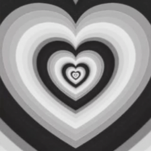 Aesthetic Background Black And White Heart GIF