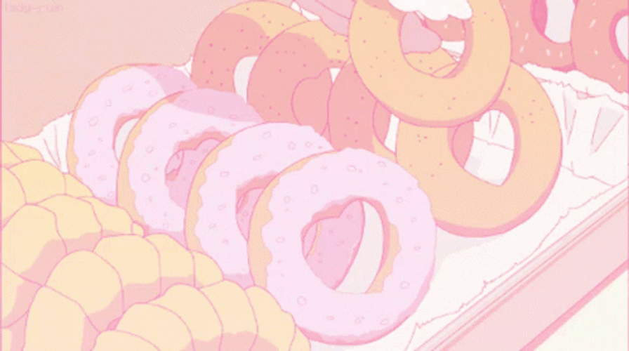 Aesthetic Background Donut GIF