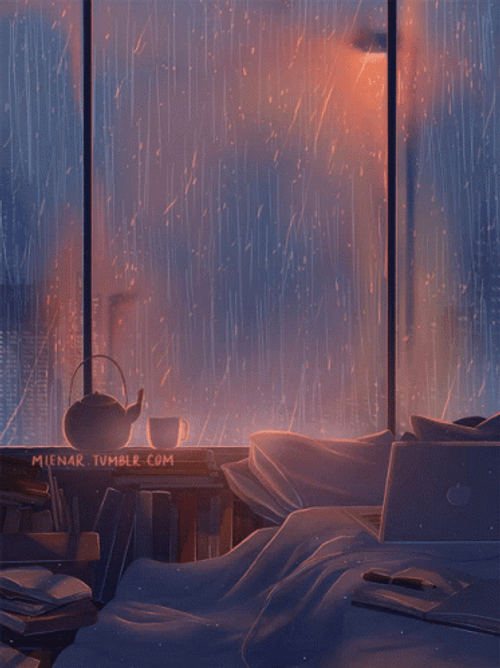 Aesthetic Background In The Peaceful Night GIF