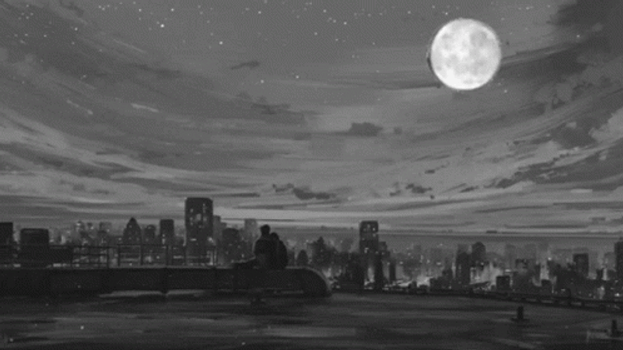 Aesthetic Background Moonlight GIF