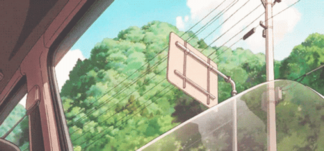 Aesthetic Background Riding The Bus GIF