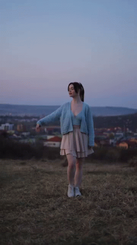 Aesthetic Girl Tweaking GIF