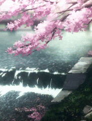 Aesthetic Minimalist Japan River GIF