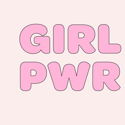 Aesthetic Pink Female Art Girl Power GIF